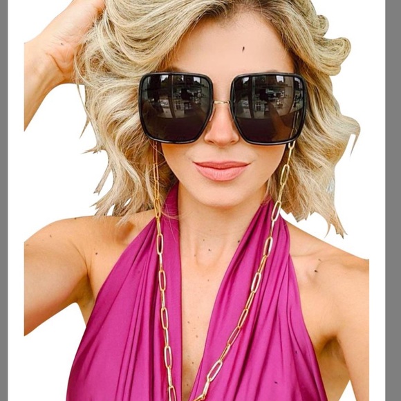 NWT Authentic Fendi Oversized Square Sunglasses Black - Picture 2 of 12